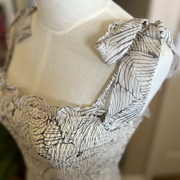 Boho Shoulder Tie Midi Dress - Picture 3 of 4